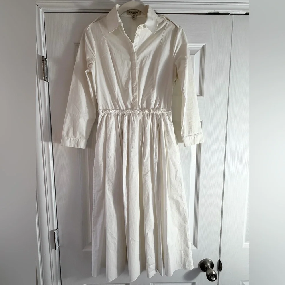 burberry pleated dress GIRL BROWN SLEEVELESS DROP WAIST DRESS-12 MOS-WOOL BLEND-MINT! The buttons are buffalo horn Burberry Fishnet and Lace Pleated